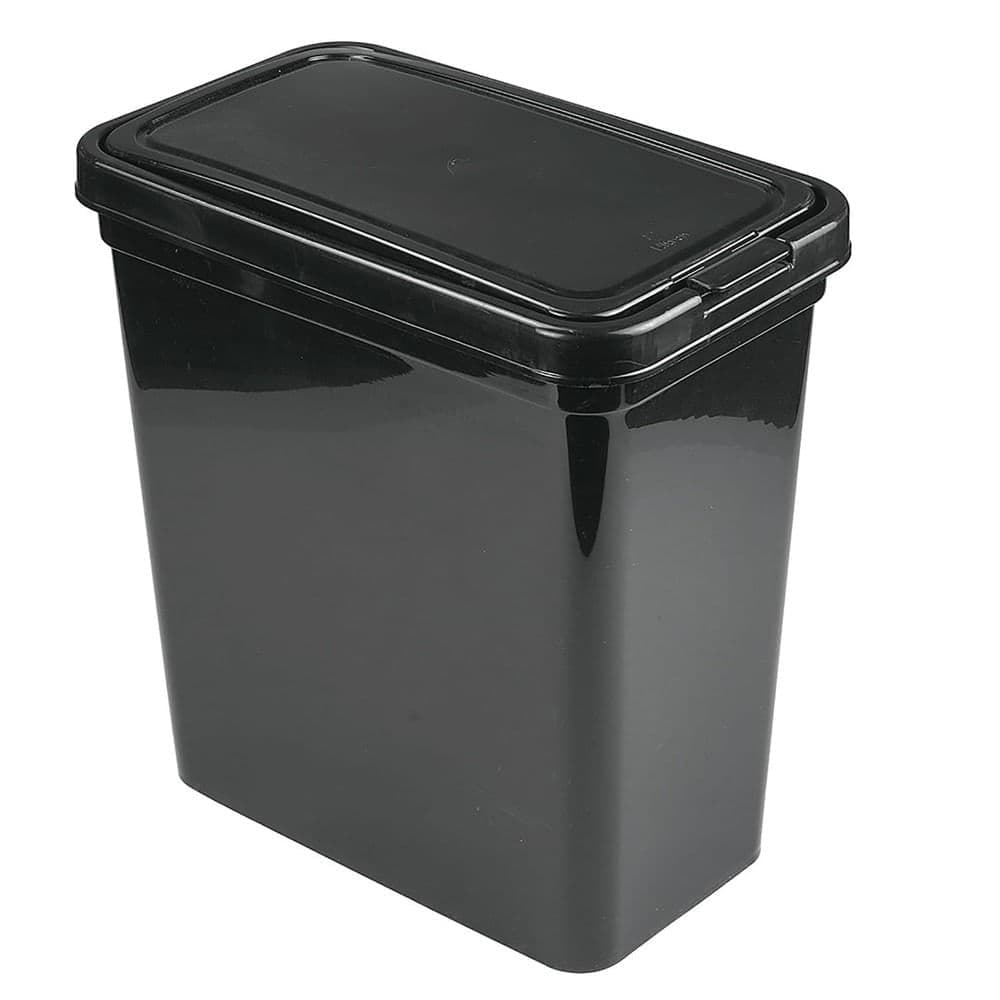 Lixeira Flat 12L Clique Preta - Nitron