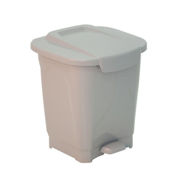 Lixeira Multiuso 15L Plástico Branco com Pedal T-Force Tramontina