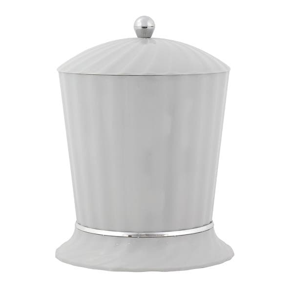 Lixeira para Banheiro 4L Plástico Manual Cinza Stamplas