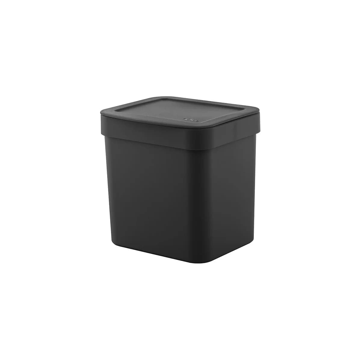 Lixeira para pia da cozinha Ou 2,5L Linha Trium — Preto