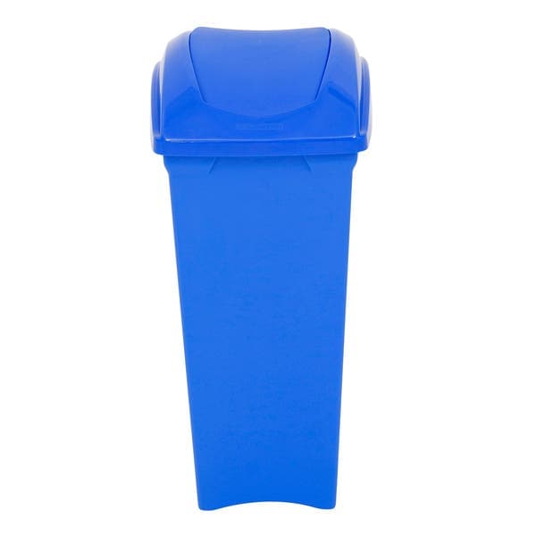 Lixeira Seletiva 40L Plástico Basculante Azul Sim Sanremo