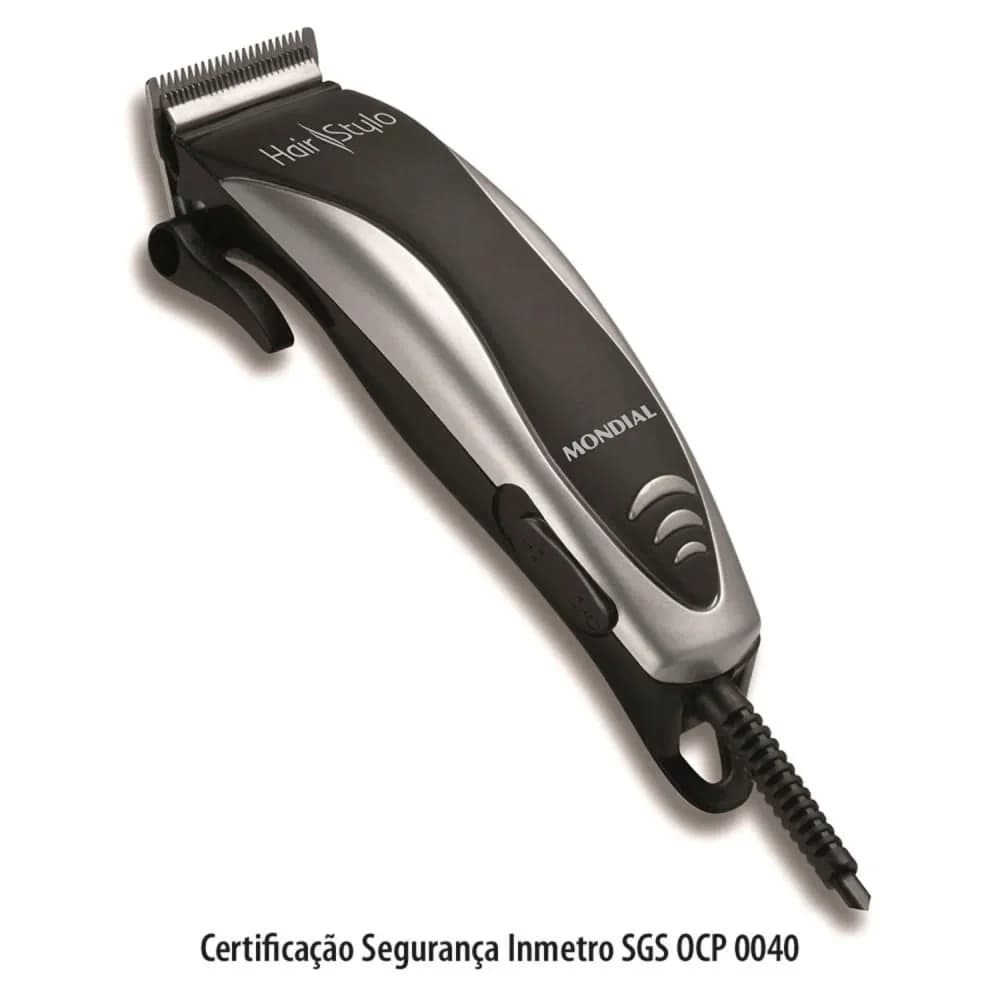 Máquina de Cortar Cabelo Mondial Hair Stylo — Máquina de Cortar Cabelo Mondial Hair Stylo · Ref. 3256