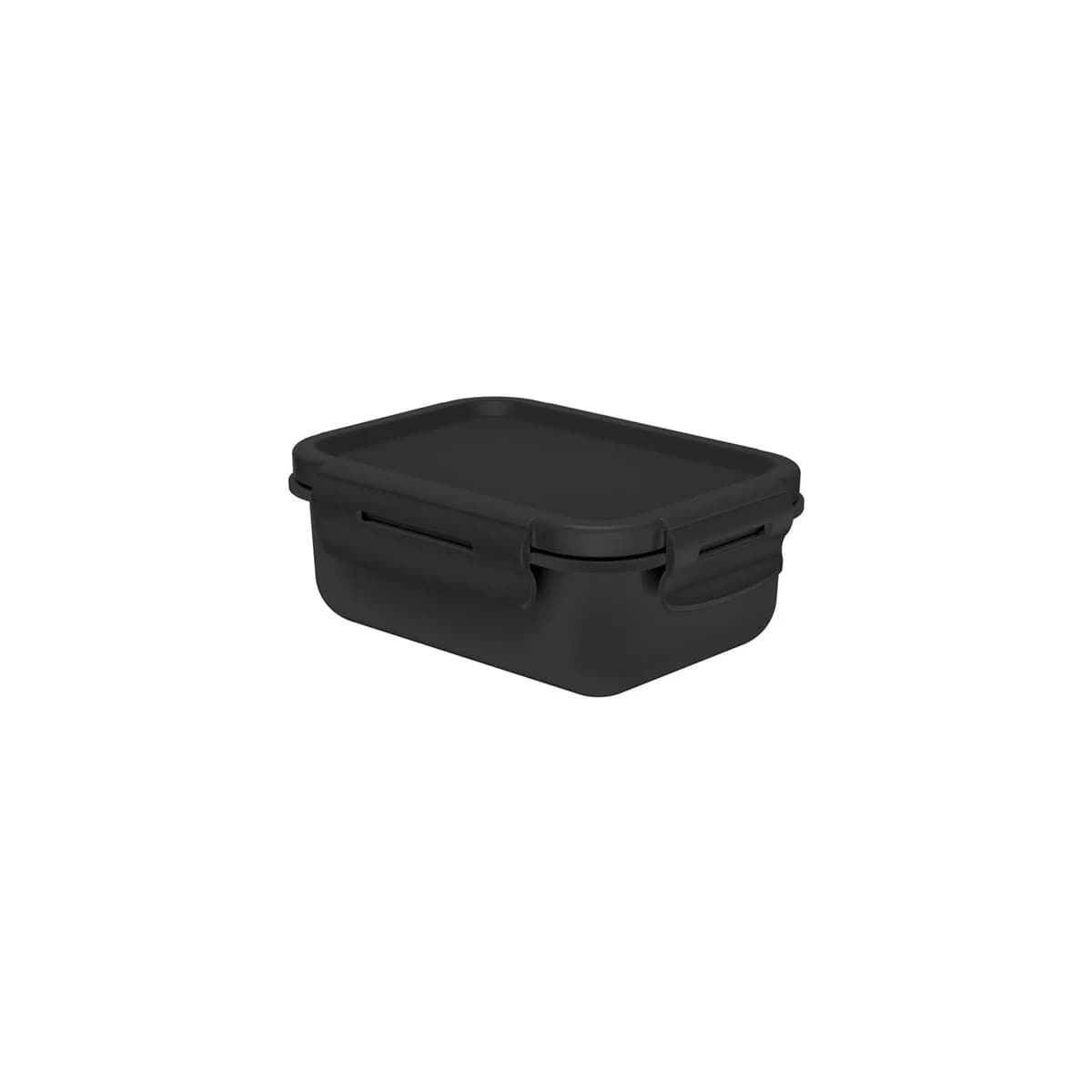 Marmita hermética Mini Bicolor Ou 380ml Linha Marmitou — Preto