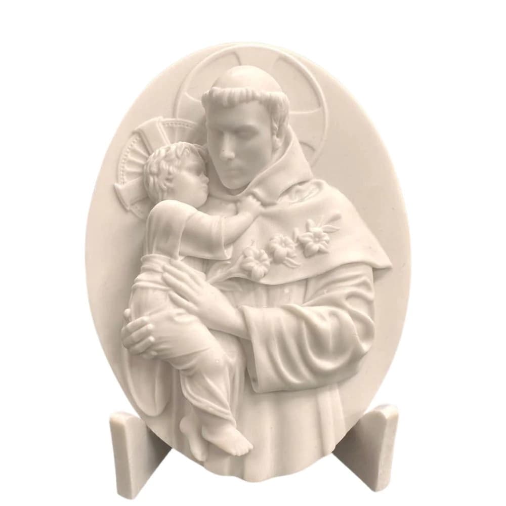 Medalha Santo Antônio em Pó de Mármore 15cm
