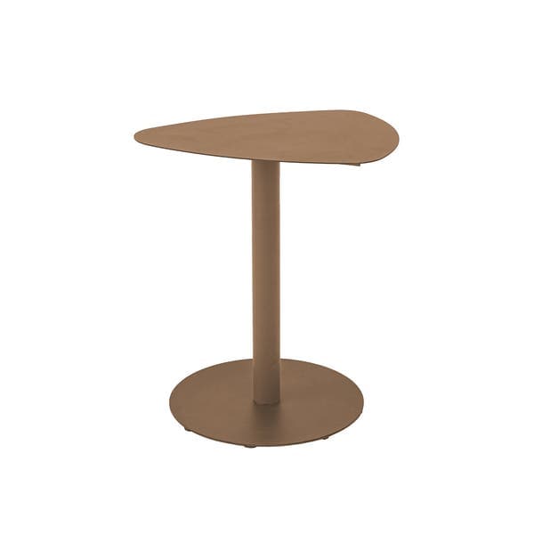 Mesa de Apoio Lateral 55cm Alien Orgânica Alumínio Marrom Importado