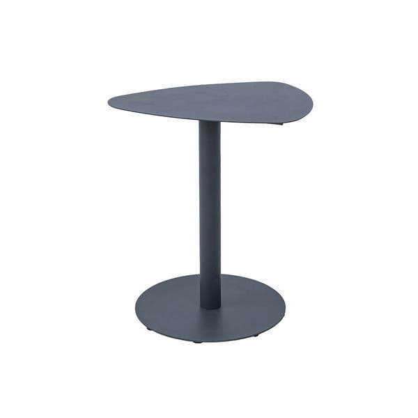 Mesa de Apoio Lateral 55cm Alien Orgânica Alumnínio Cinza Plicosa