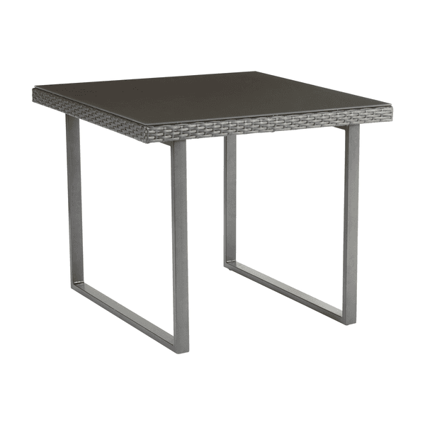 Mesa de Jardim Aço 66x80x80cm Cinza Noa Naterial