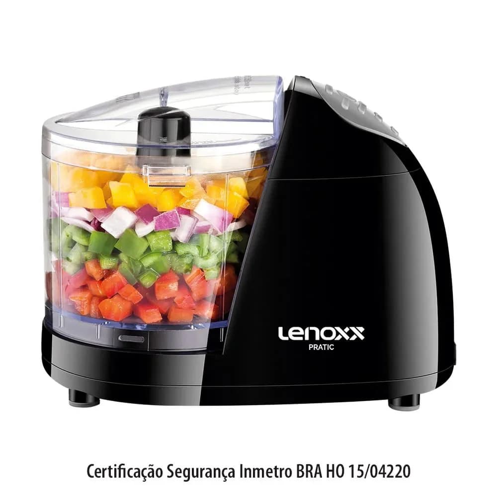 Mini Processador Pratic Preto - Lenoxx — Mini Processador Pratic Preto - Lenoxx · Ref. 1536