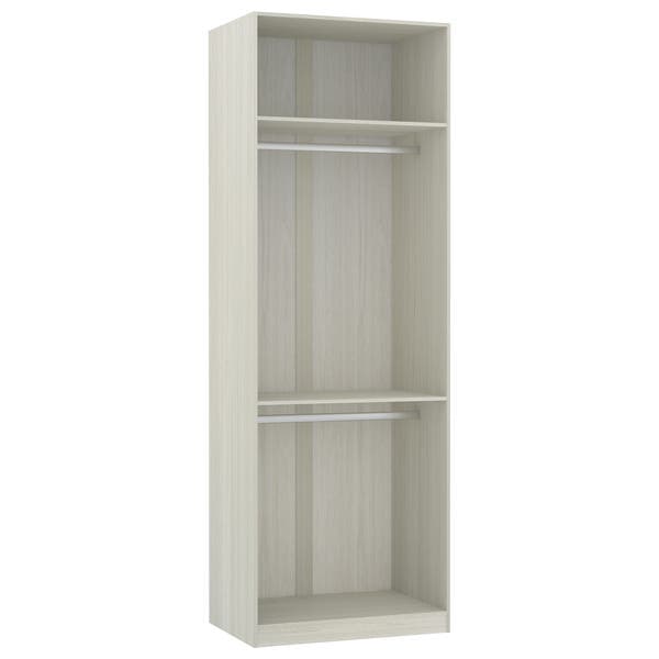 Módulo Closet 80cm 2 Cabideiros Legno 80,4x236x56cm Prime Luciane