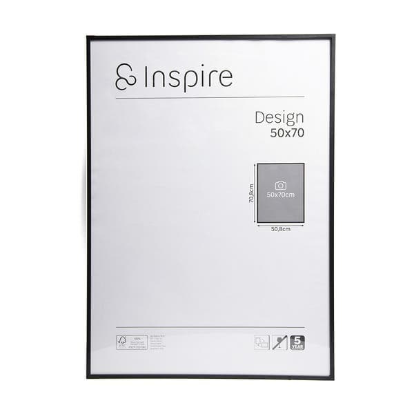 Moldura Design Preto 50x70cm Inspire