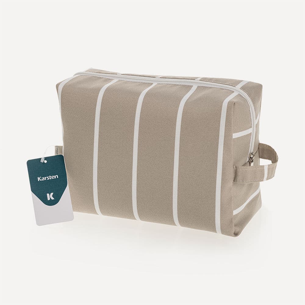 Necessaire Alba Acquablock Impermeável Amêndoa 13cm x 22cm