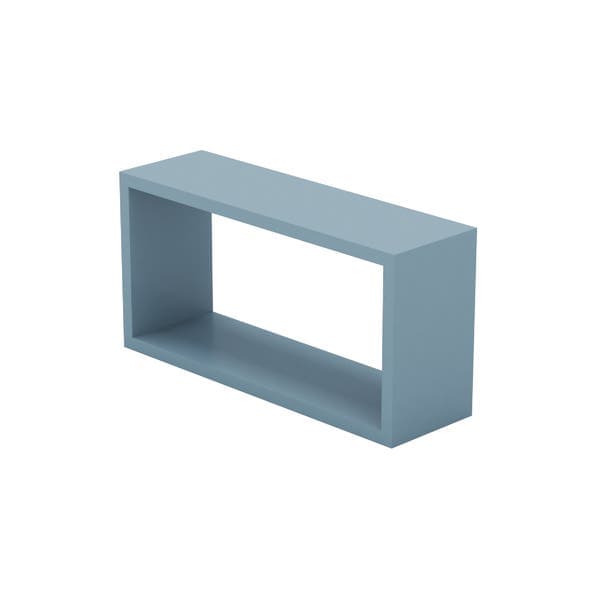 Nicho de Madeira MDF 50x25x15cm Azul Montfácil