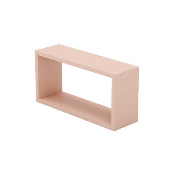 Nicho de Madeira MDF 50x25x15cm Rosa Montfácil