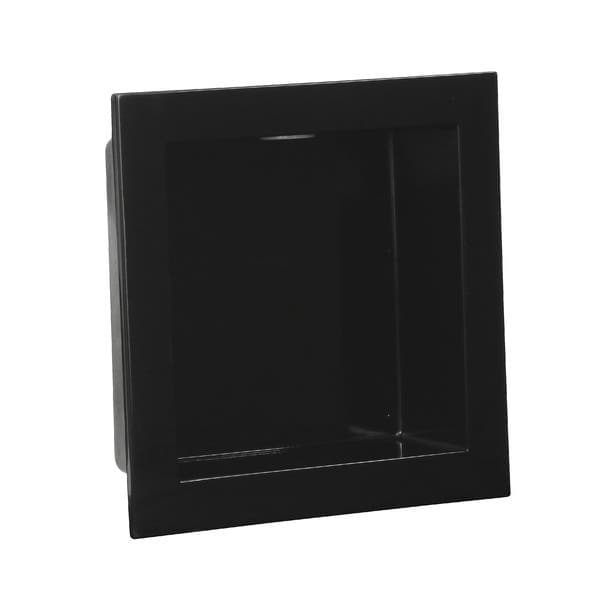Nicho para Banheiro com Iluminação N002 Preto 30x30x11cm Líder