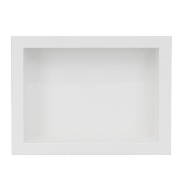 Nicho para Banheiro Plástico de Embutir 30x8x40cm Branco Metasul