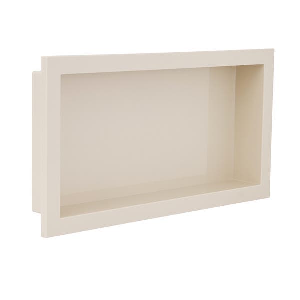 Nicho para Banheiro Plástico de Embutir 33x63x8cm Bege Metasul