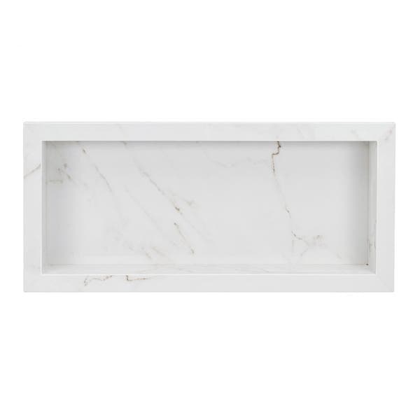 Nicho para Banheiro Polido Marmorizado 30x74cm Artens