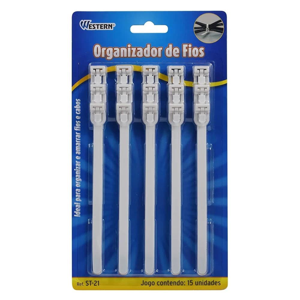 Organizador de Fios 15 Peças - Western