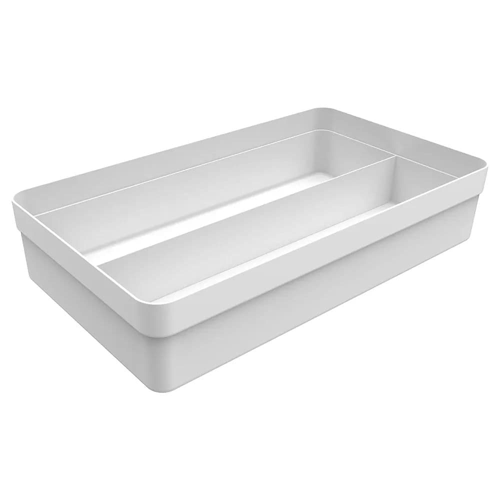 Organizador de Gavetas Logic 2 Divisórias 20x34,5cm Branco - Ou