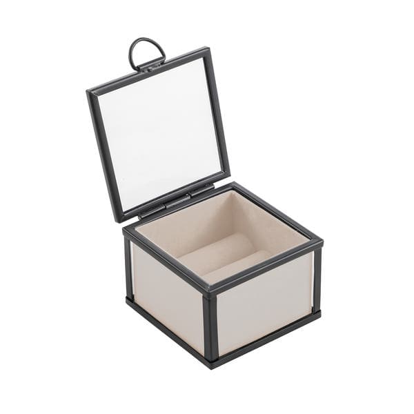 Organizador de Joias Metal Preto 5x7x7cm