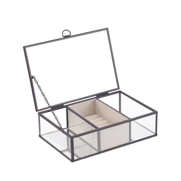 Organizador de Joias Metal Preto 6x14x21cm