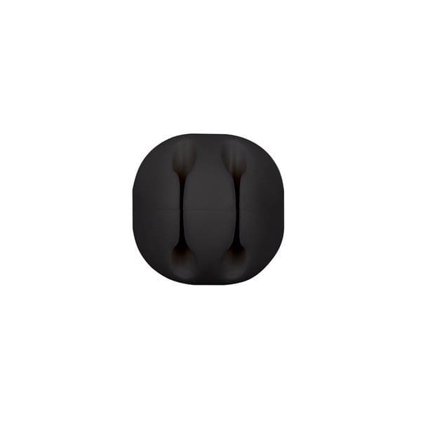 Organizador para Cabos com Adesivo 3,5x3,5x1,2cm Preto Ordene
