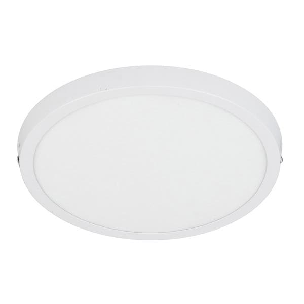 Painel de Led Sobrepor Redondo Luz Amarela 24W Branco Bivolt