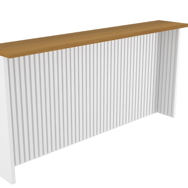 Painel Ilha em Madeira 100x200x36cm Branco Freijó Nesher