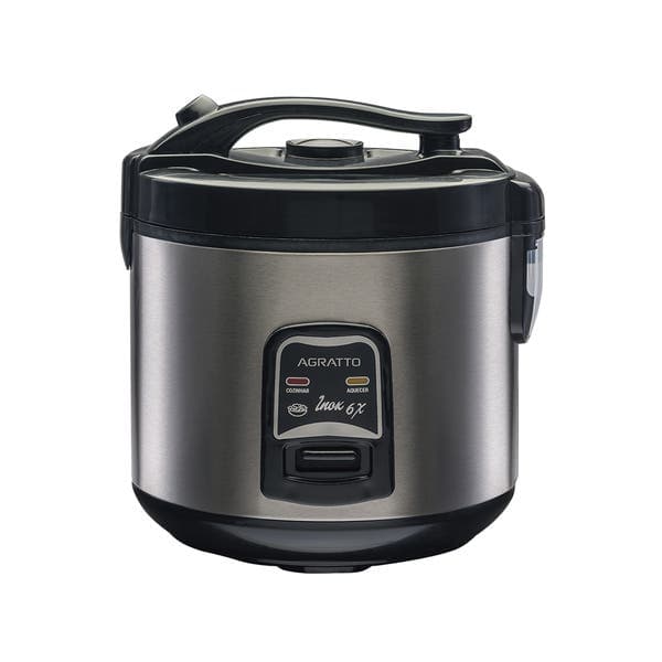Panela de Arroz Elétrica Inox e Vidro 6 Xicaras 127V (110V) Agratto