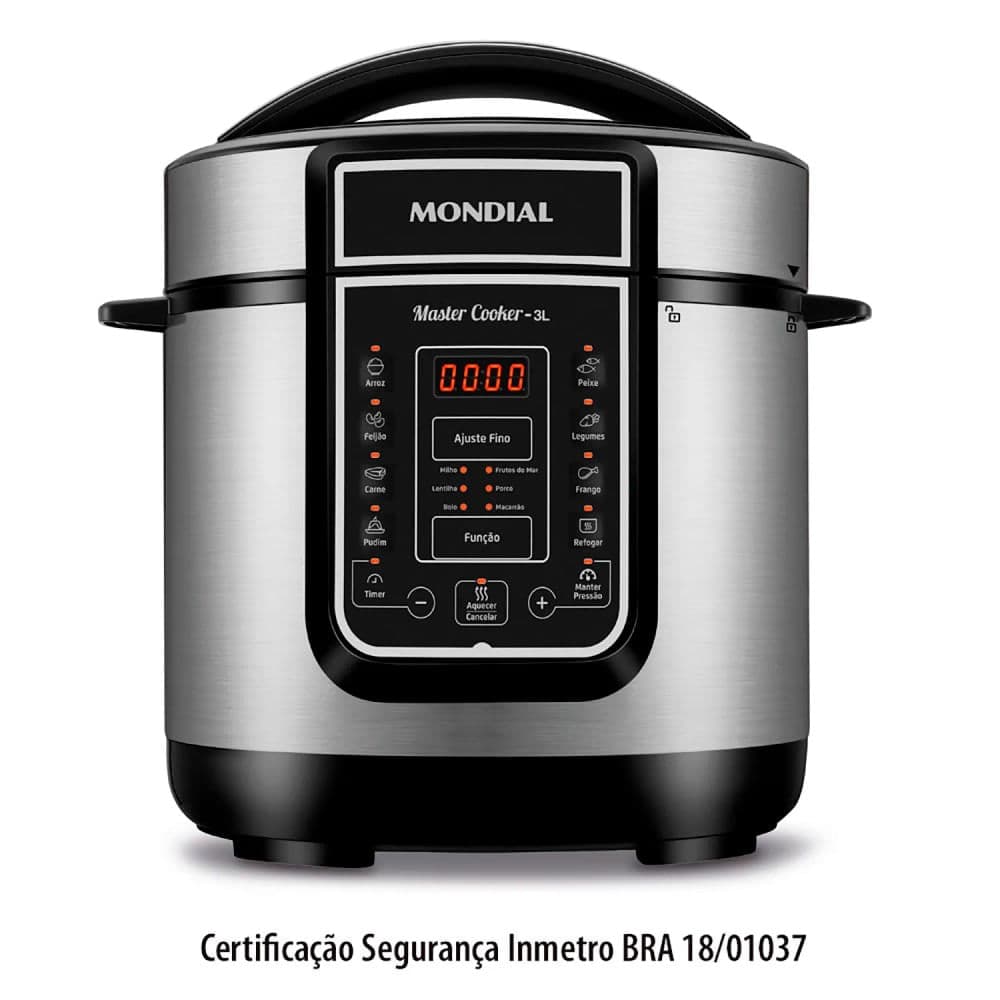 Panela de Pressão Elétrica Master Cook Pe-40 3l Prata - Mondial