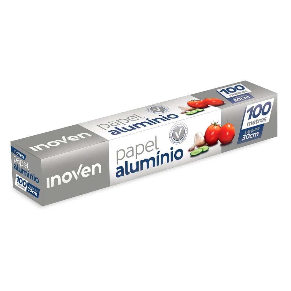 Papel Alumínio Rolo 30cmx100m - Inoven