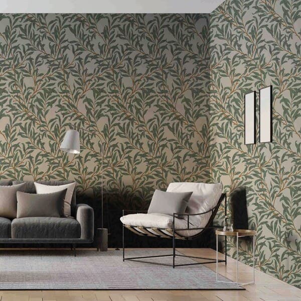 Papel de Parede Folhagem Verde 9,5x0,53m Bobinex