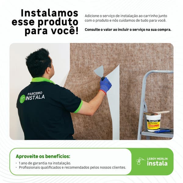 Papel de Parede Vinílico VIP Mármore Cinza 10x0,53m Wiler-K