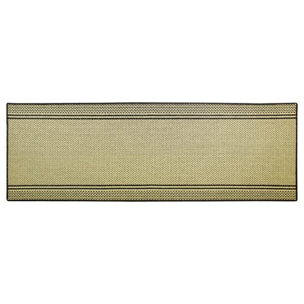 Passadeira Antiderrapante Retangular 0,66x1,8m Lancer Listras Preto