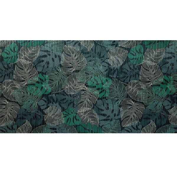Passadeira Retangular 0,43x1,5m Kapazi Natureza Folhagem Verde
