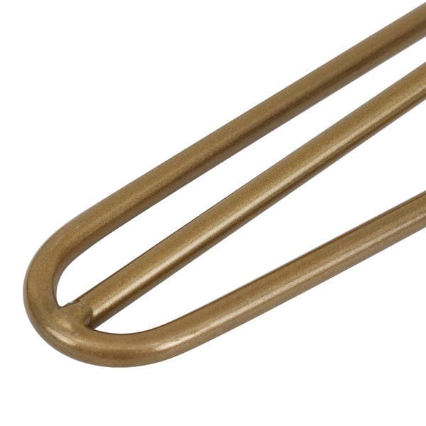 Pé para Móveis Aço Carbono 20cm 120kg Dourado Hairpin Leg 1 peça
