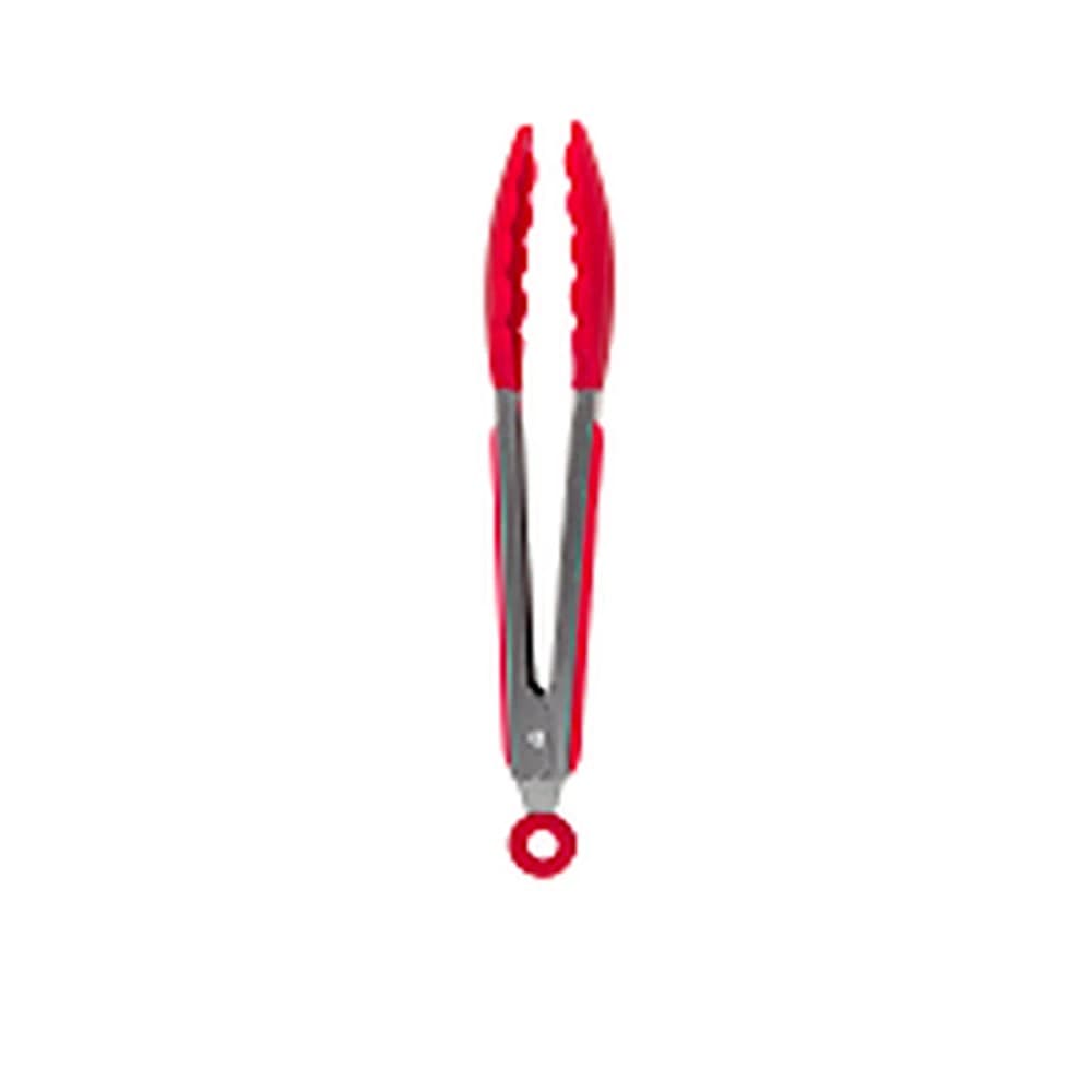 Pegador de Inox com Silicone 27cm Vermelho - Oliveira