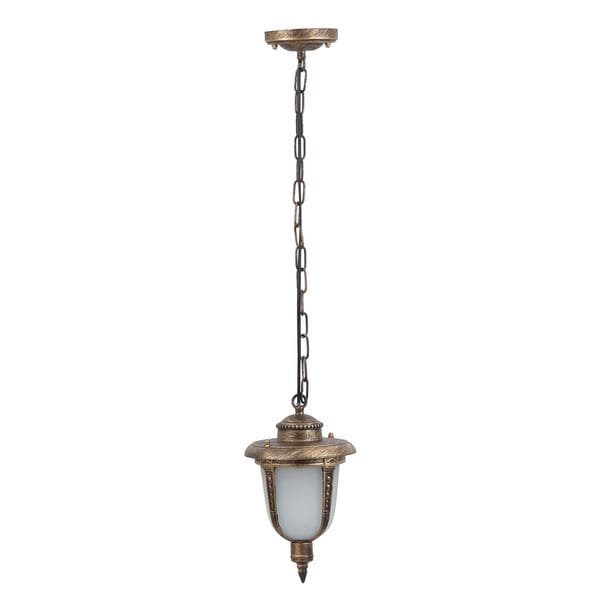 Pendente Candelabro 1 Lâmpada Metal Dourado Toulouse Biancoluce
