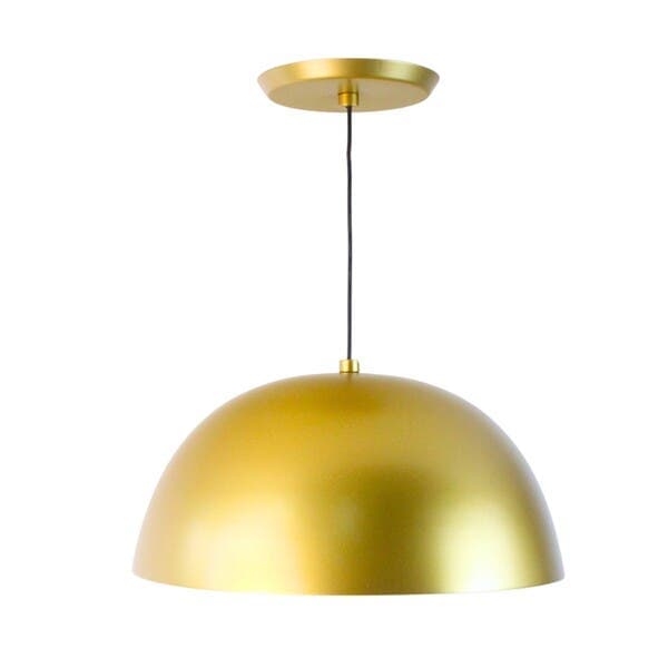 Pendente com Led em Alumínio Dourado Meia Lua 6003 Pantoja & Carmona