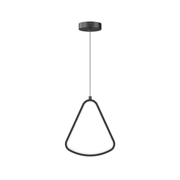 Pendente com LED Preto Triangular