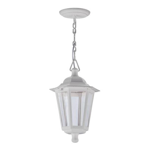 Pendente Externo 1 Lâmpada Termoplástico Branco 0130 Dital