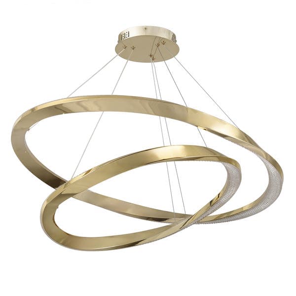 Pendente LED 140cm Metal Gold Unique Gmh