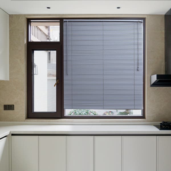 Persiana Horizontal Braga PVC Cinza 1,55x1m Inspire