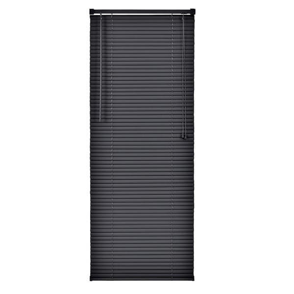 Persiana Horizontal Braga PVC Preta 1,55x0,80m Inspire