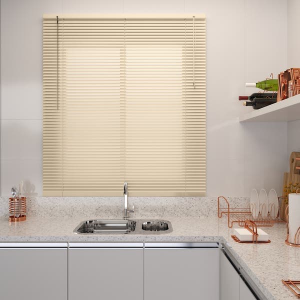 Persiana Horizontal Off PVC Bege 0,80x1,30m Evolux