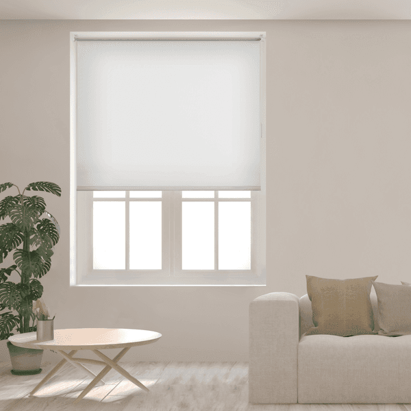 Persiana Rolô Decorativa Mara Poliéster Branca 2x2,20m Inspire
