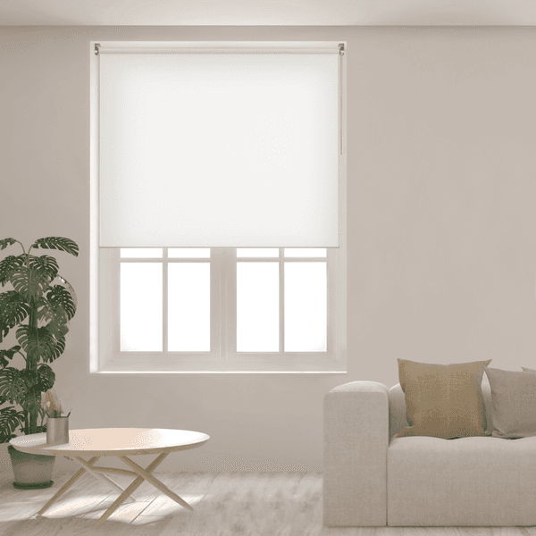 Persiana Rolô Decorativa Visio Poliéster Branca 1,6x2,20m Inspire