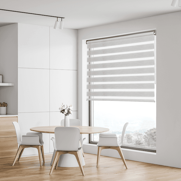 Persiana Rolô Double Vision Dual Poliéster Cinza 2x2,20m Inspire