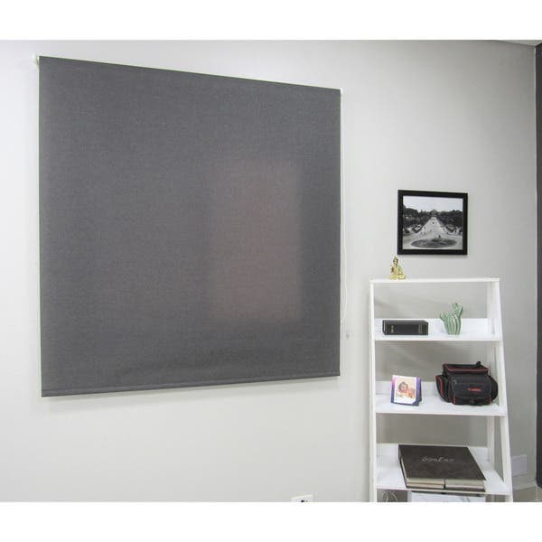 Persiana Rolô Poliéster Breeze Cinza Grafite 1,20x1,60m Top Flex