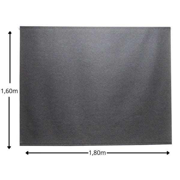 Persiana Rolô Poliéster Breeze Marrom Escuro 1,80x1,60m Top Flex